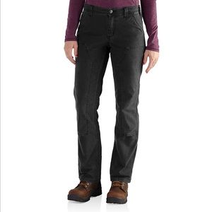 Size 2. Black Carhartt double front pants.